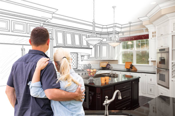 Custom kitchen cabinets installed in a Rosedale home